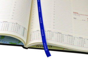 Tasiemka firmowa z logo Kalendarze książkowe 2025